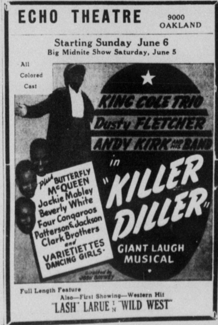 Academie Theatre (Echo Theatre) - Vintage Ad (newer photo)